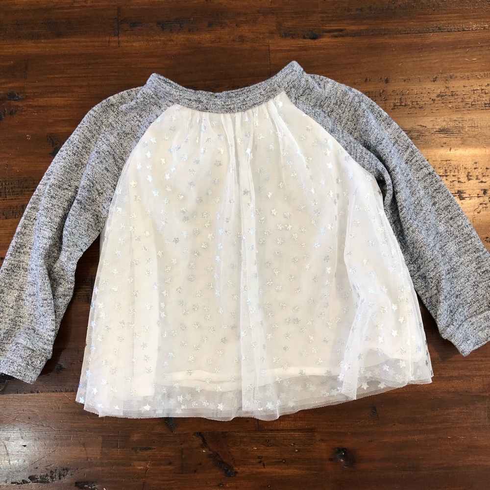Baby Gap Glittery/Shimmery Stars Top